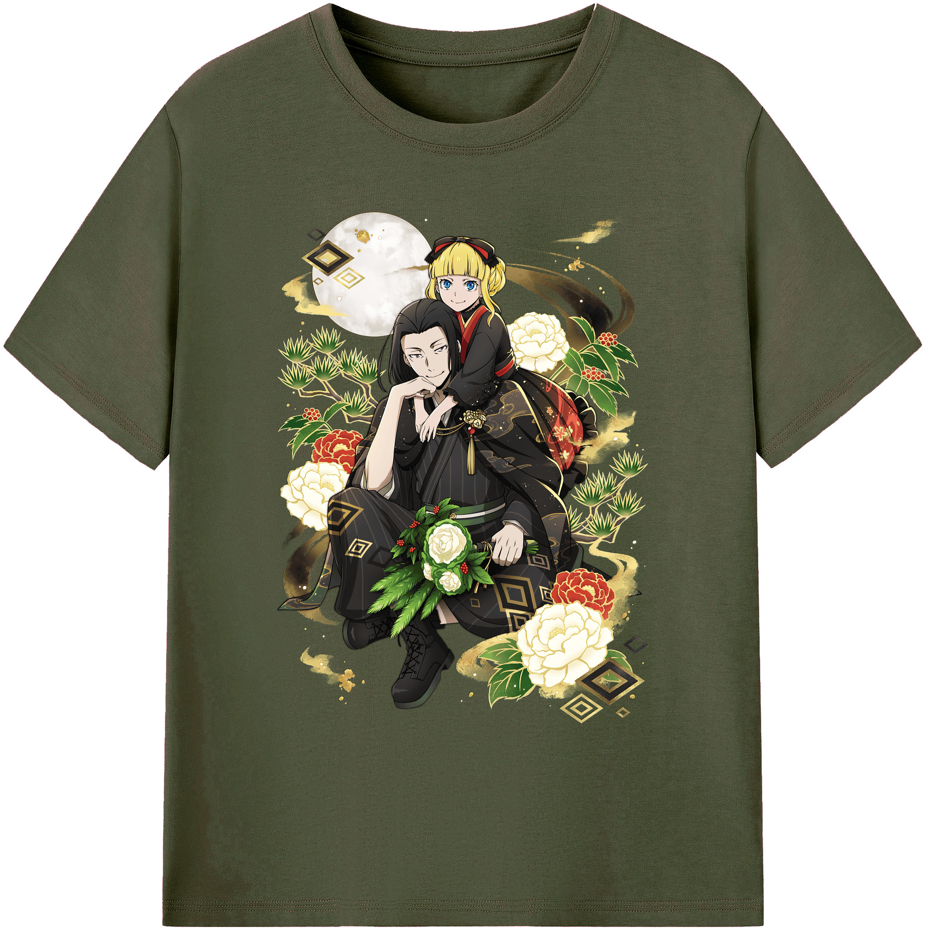 （画像用） 文豪ストレイドッグス Bungo Stray Dogs 綿100％ メンズ半袖Tシャツ｜肌触りやわらか＆通気性